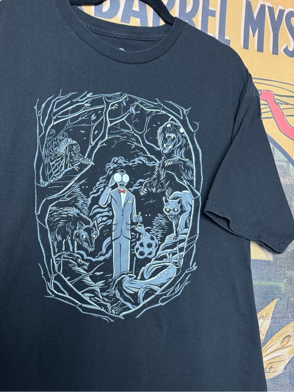 Pee-wee's Big Adventure Headlight Glasses Illustrated Graphic T-Shirt